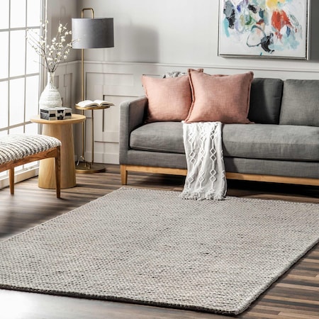 Nuloom Penelope Braided Wool Area Rug 4ft CB01D-S404